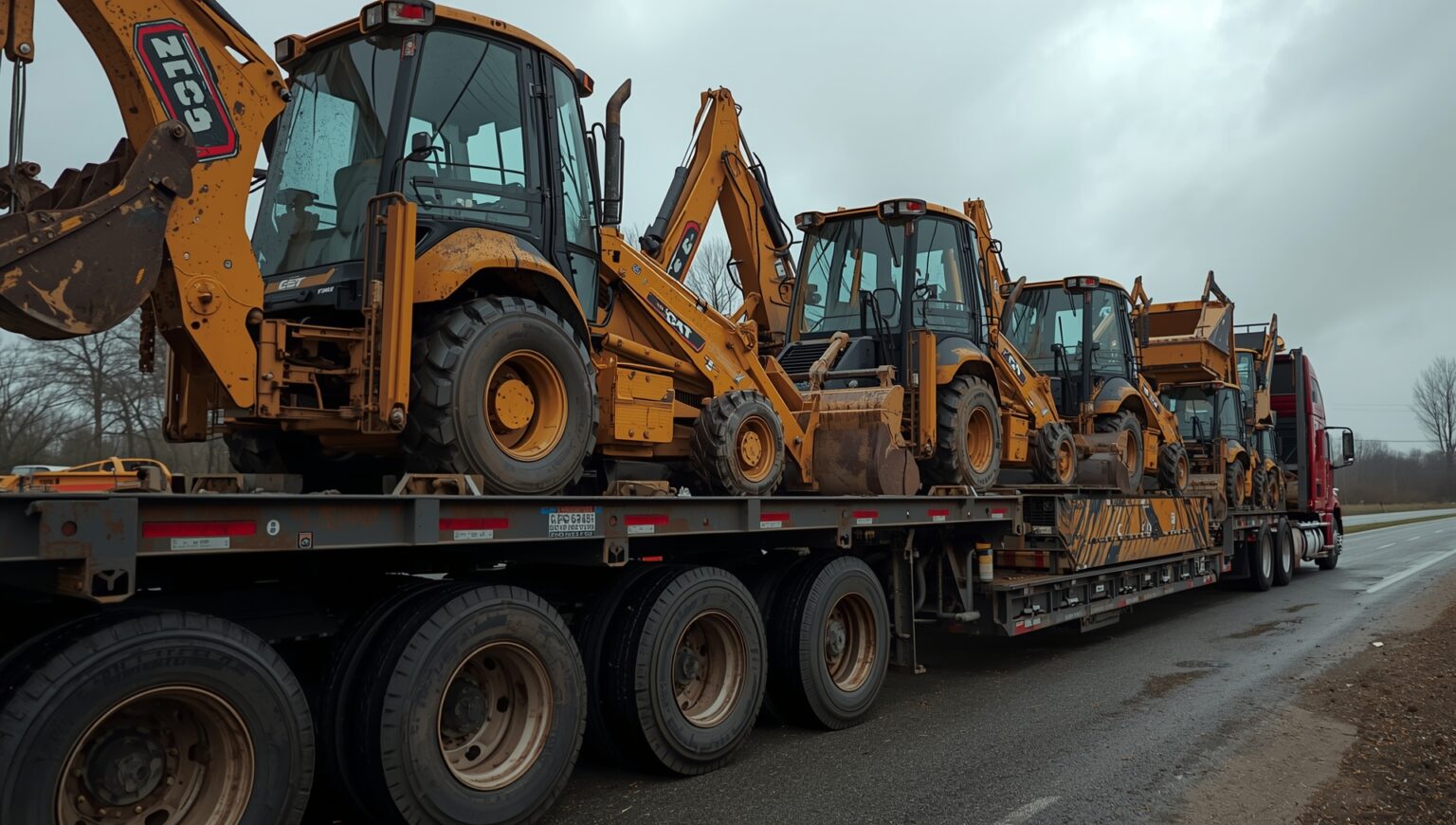 Specialty Backhoes - American Heavy Haul & Logistics