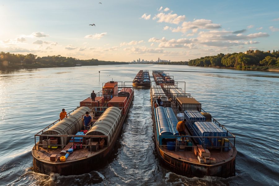 Lucid_Origin_River_barges_transport_cargo_along_a_serene_river_2