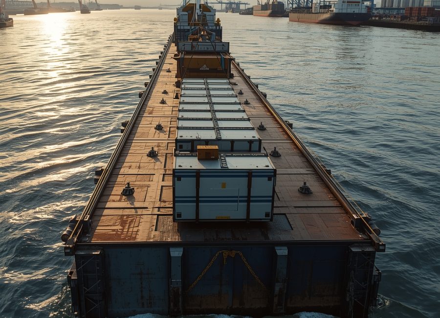 lucid-origin_Ultra-realistic_cinematic_photograph_of_heavy-duty_cargo_transported_on_flat_dec-0
